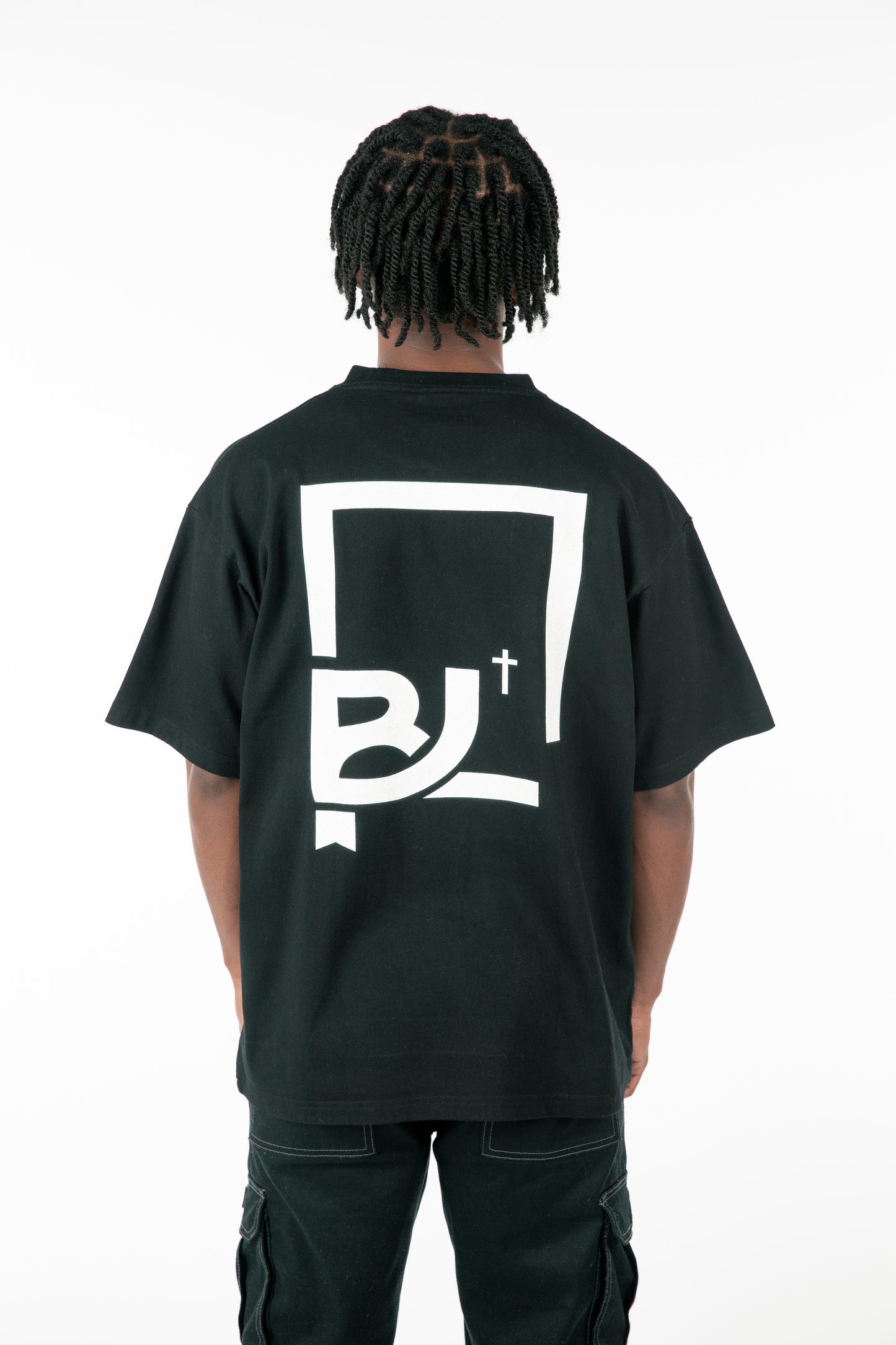 Black Biblical Life Logo Tee (Oversized)