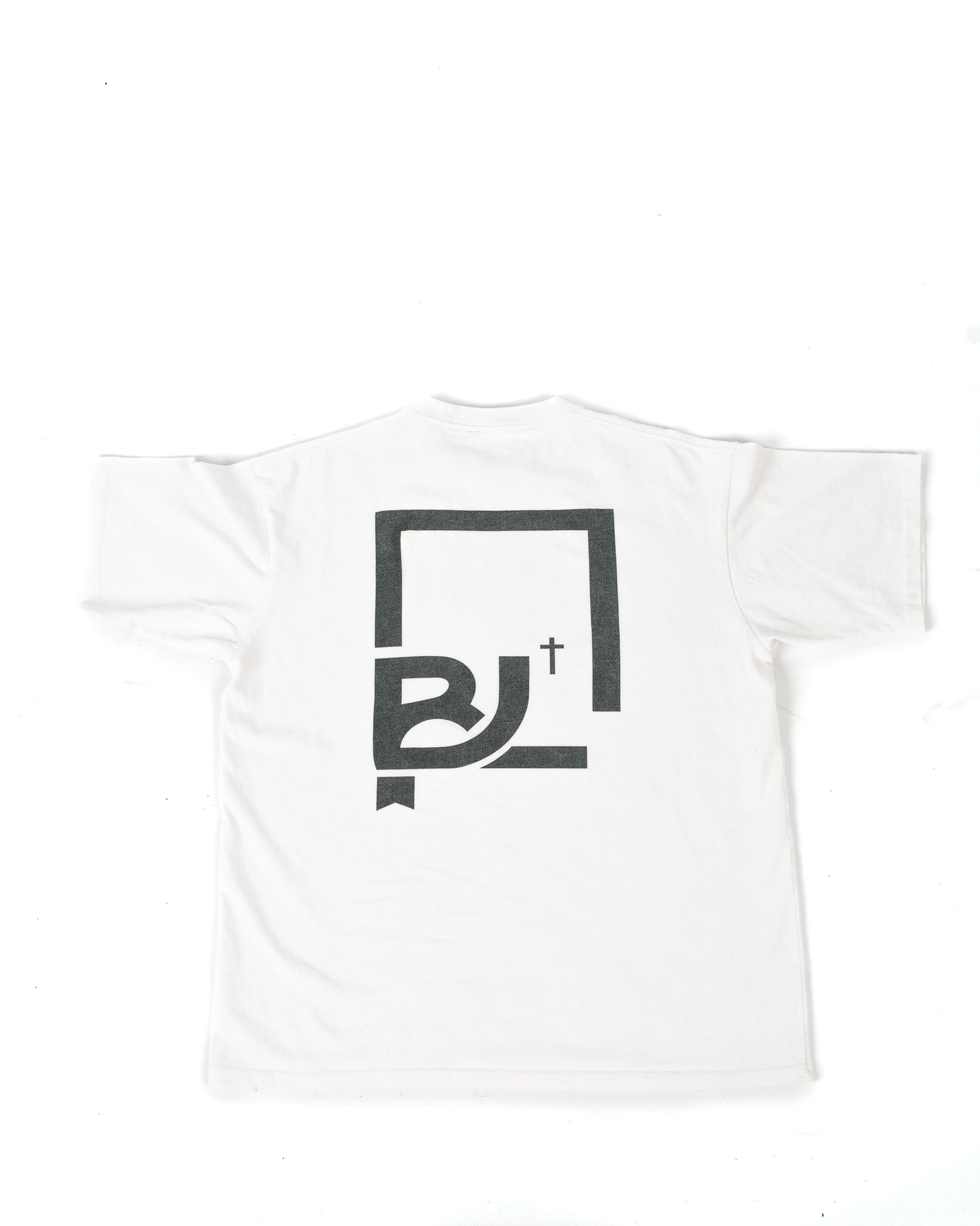 White Biblical Life Logo Tee (Oversized)